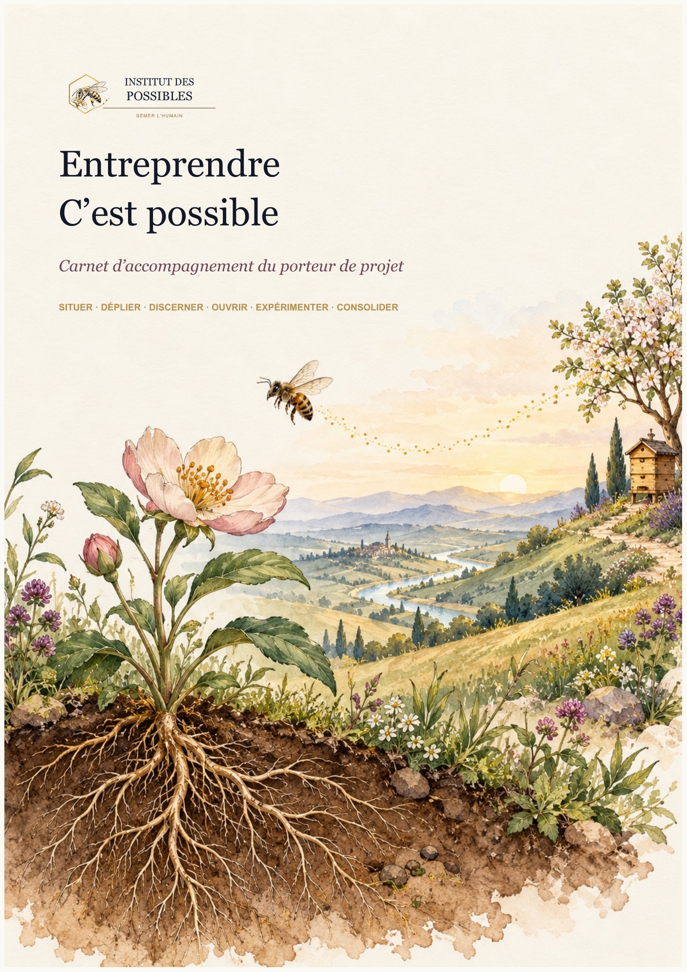 Couverture du carnet Entreprendre, c’est possible